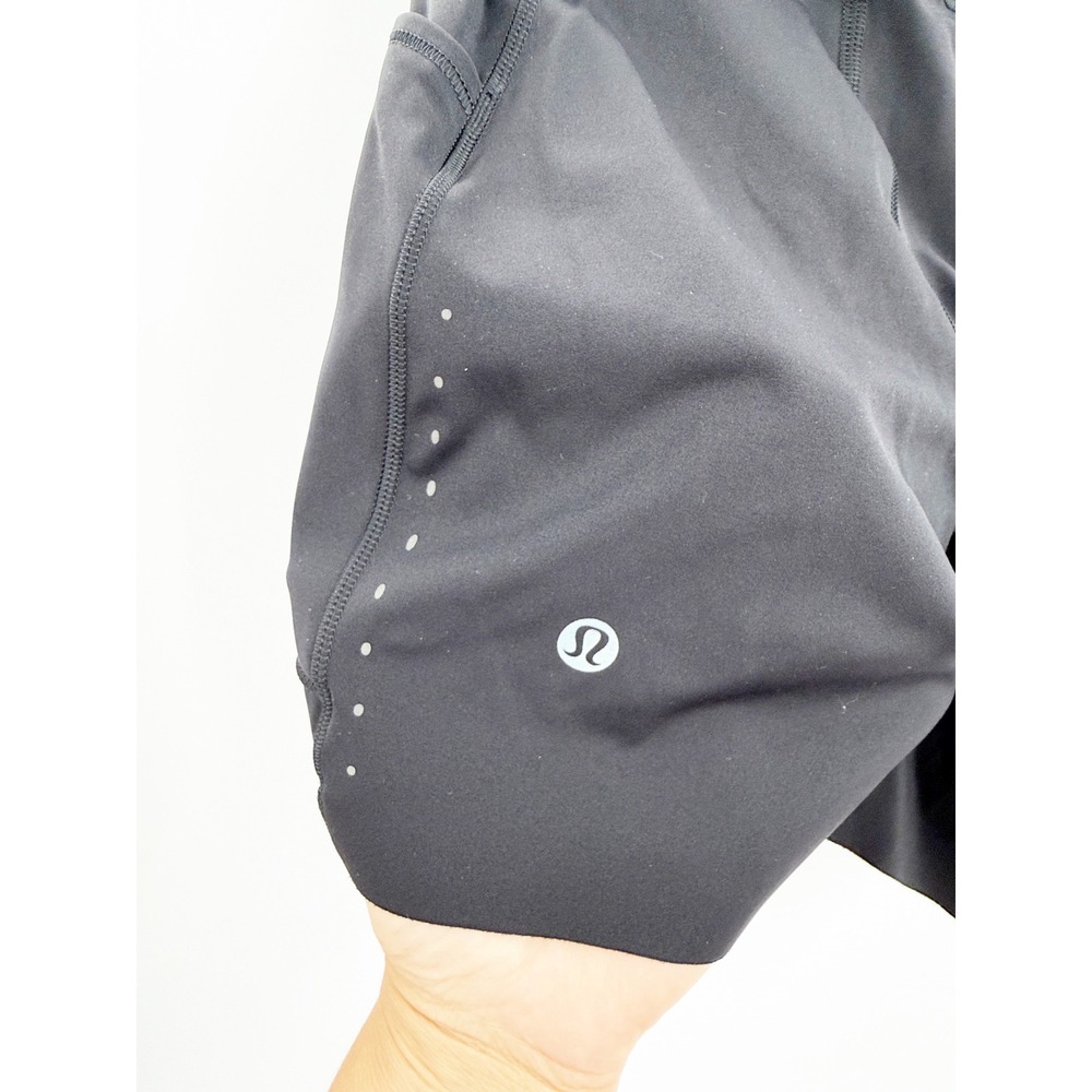 Lululemon Fast and Free High-Rise Short 6" Black Nulux Running Shorts Size 2 - Picture 7 of 11
